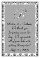 Silhouette Text Rectangle Wedding Labels